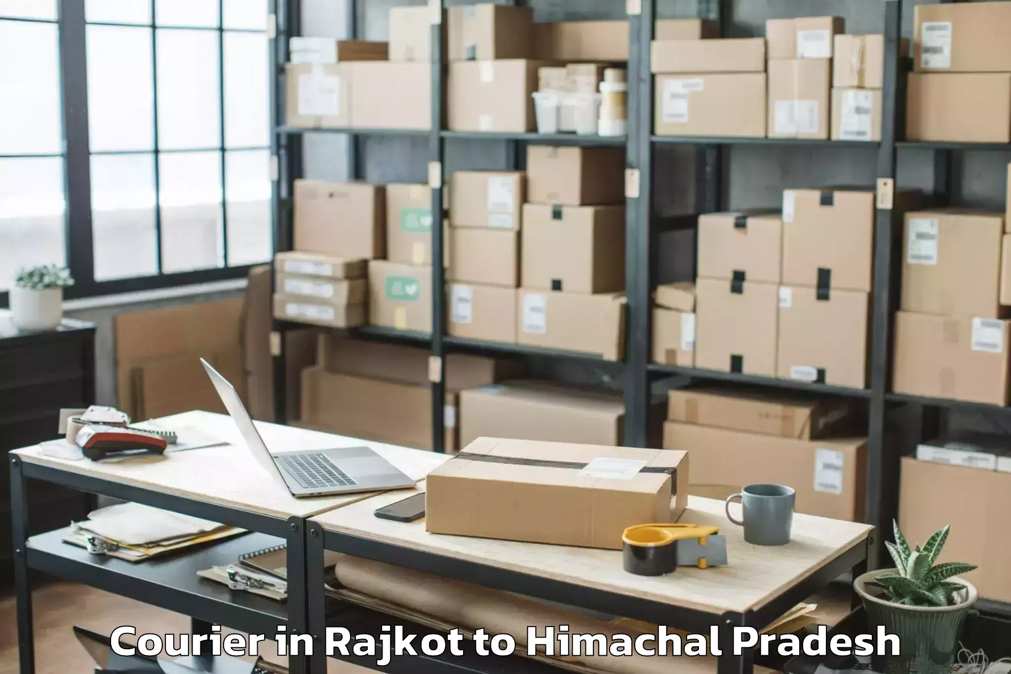 Easy Rajkot to Abhilashi University Chailchow Courier Booking